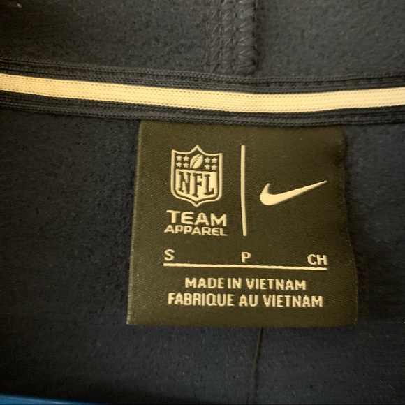 Mens Nike NFL Broncos zippered hoodie with arm detail - Picture 3 of 7